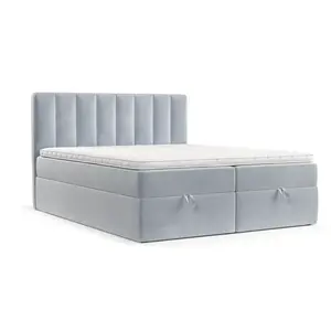 AltaBeds KONTINENTÁLNÍ postel LUSSO 180/200 Světle šedá