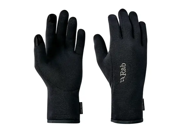 Rab Power stretch contact S, black Pánské rukavice