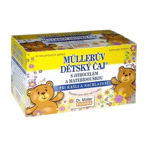 DR. MÜLLER Müllerův dětský čaj s jitrocelem a mateřídouškou 1.5 g 20 sáčků