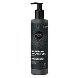 ORGANIC SHOP Sprchový gel a šampon 2 v 1 Blackwood a máta 280 ml