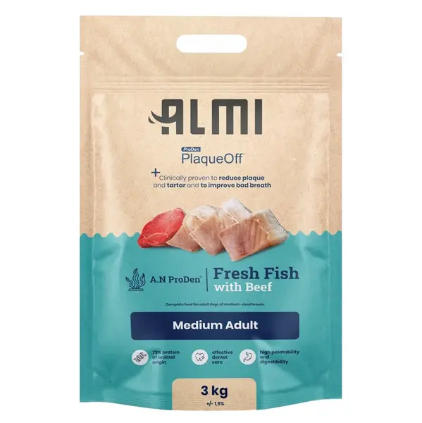 ALMI Medium Adult granule pro psy, Hmotnost balení (g): 3 kg