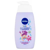 NIVEA Kids Dětský sprchový gel a šampon 2v1 s vůní lesního ovoce 500 ml