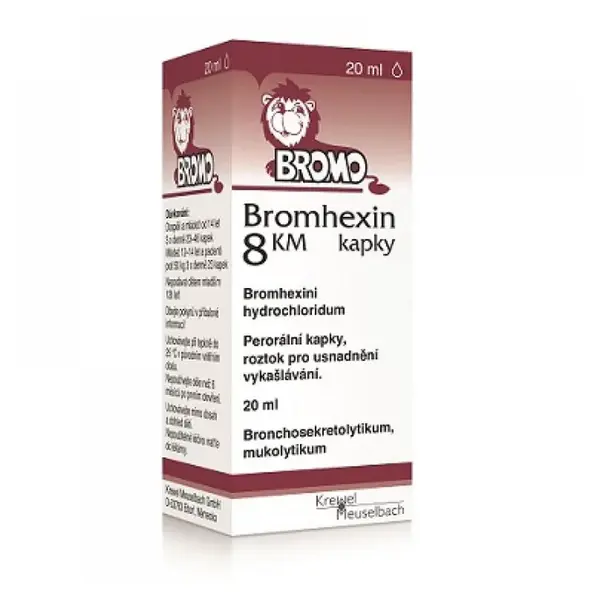 BROMHEXIN 8 KM 8mg/ml kapky 20 ml