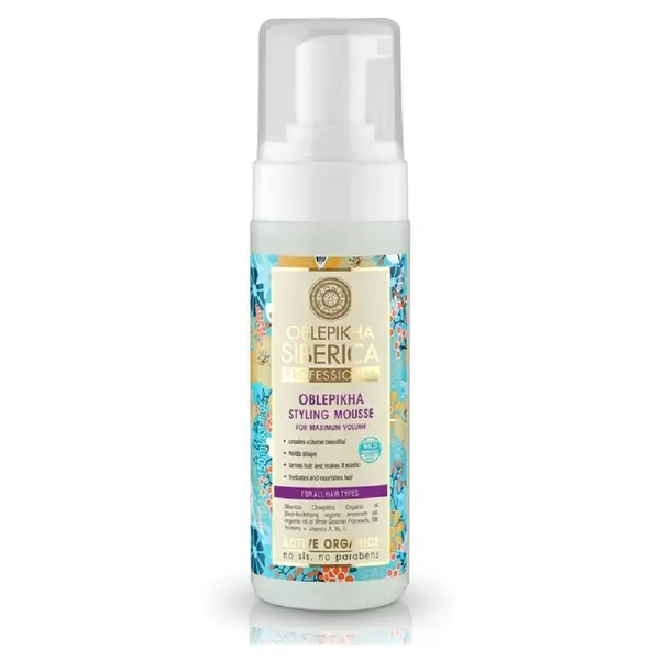 NATURA SIBERICA Rakytníková pěna pro maximální objem 170 ml