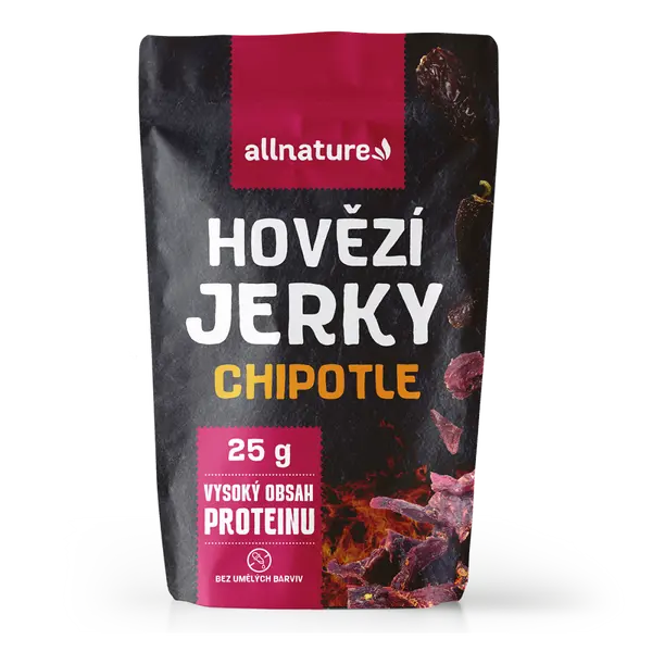 ALLNATURE Beef chipotle Jerky sušené maso 25 g