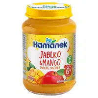 HAMÁNEK Kojenecká výživa ovocná svačinka mango a jablko 6m+ 190 g