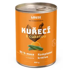 LOUIE Konzerva pro psy kuřecí s cuketou 400 g
