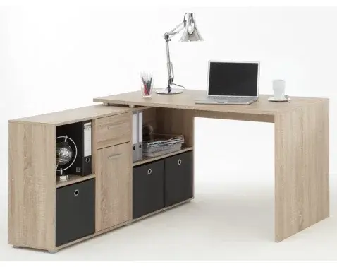 Písací stôl s regálom Lex, dub sonoma%
