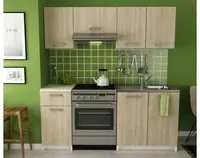 Kuchynský blok Irma, biela/dub sonoma%