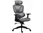 Kancelárske kreslo Lincoln, šedo-čierna látka%