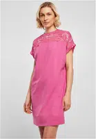 Women's dress with pink lace