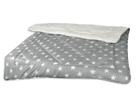 Zimná prikrývka Hviezdy 140x200 cm, sivá%