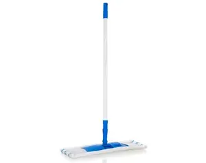 Podlahový mop Brilanz 68-120 cm, modro-biely%