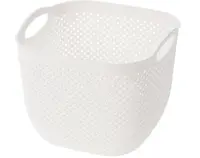 Úložný koš Diamond 630 ml, biely/čierny%