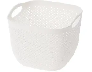 Úložný koš Diamond 630 ml, biely/čierny%