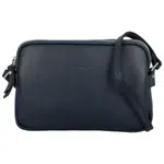 Dámska kožená crossbody kabelka tmavomodrá - Katana Prina