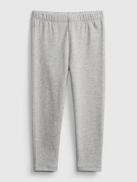 GAP Detské legíny organic mix and match basic Šedá