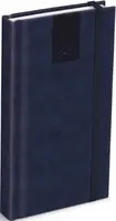 Diář 2026 D802 PU s gumkou bluegray 90x170mm