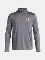 Chlapecké tričko Under Armour UA Tech Utility 1/4 Zip-GRY - Kluci