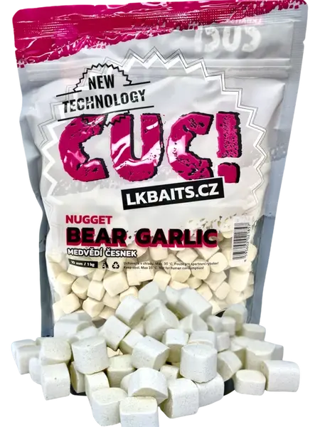 LK Baits CUC! Nugget Garlic Bear 10 mm, 1kg