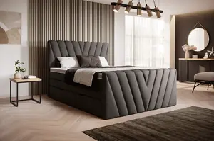 Boxspring Candice Rozměr: 160 x 200 cm, látka: Flores 22