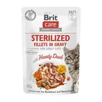 BRIT Care cat sterilized fillets with duck kapsička pro kočky 85 g