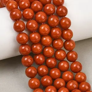 Dyed Natural White Jade Beads Strands