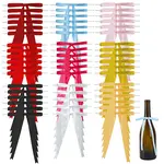 54Pcs 9 Colors Polyester Bowknot Ornament Accessories