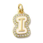 Brass Micro Pave Cubic Zirconia Pendants