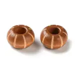 Schima Wood Carved European Beads