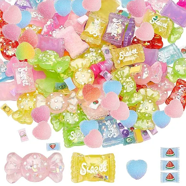 Candy Theme Transparent & Opaque Resin Decoden Cabochons