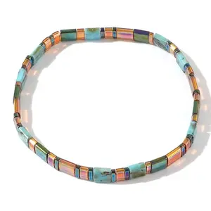 Bohemian Glass Seed Beaded Stretch Bracelets