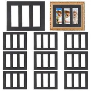 Rectangle Picture Photo Frame Mounts with 3 Aperture