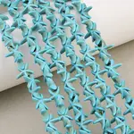 Synthetic Turquoise Dyed Beads Strands