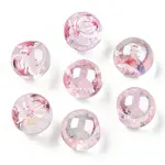 UV Plating Rainbow Iridescent Acrylic Beads