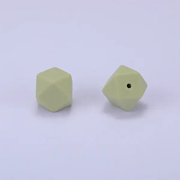 Hexagonal Silicone Focal Beads