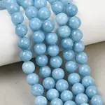 Dyed Natural White Jade Beads Strands