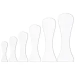 6Pcs 6 Styles Acrylic Clay Wedging Board