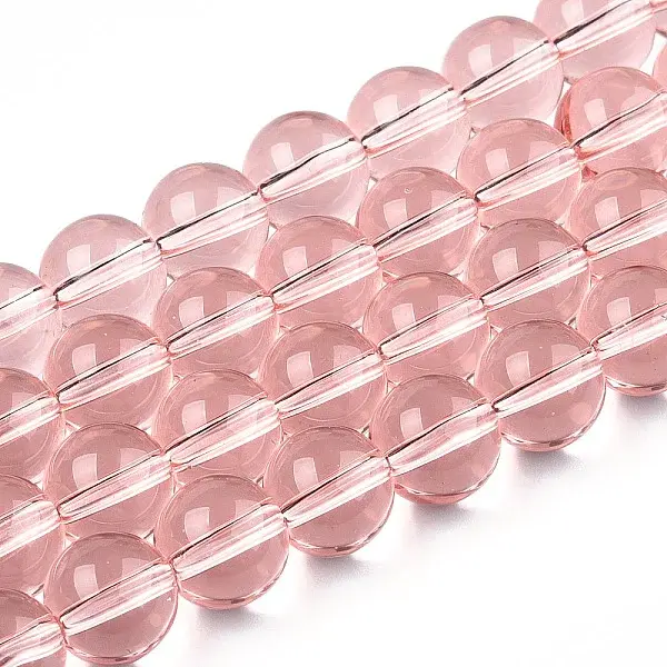 Transparent Glass Beads Strands