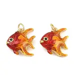 Brass Enamel Pendants