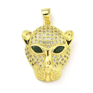 Brass Micro Pave Cubic Zirconia Pendants