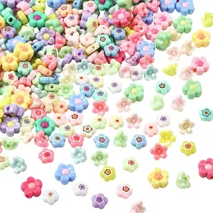 300Pcs 3 Styles Opaque Acrylic Beads
