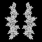 Acrylic Rhinestone Flower Appliques