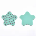 Opaque Printed Acrylic Cabochons