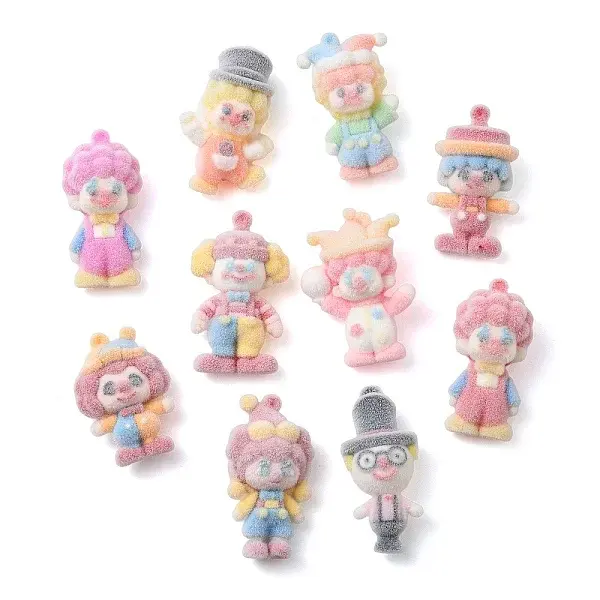 Flocking Silicone Pendants