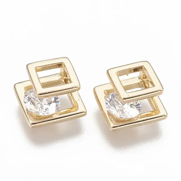 Brass Cubic Zirconia Charms