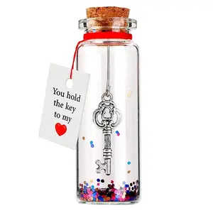 Transparent Glass Wishing Bottle Decoration