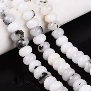 Natural White Jade Beads Strands