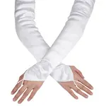 Women Satin Hook Finger Gloves