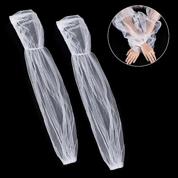 Organza Detachable Mesh Puff Sleeves